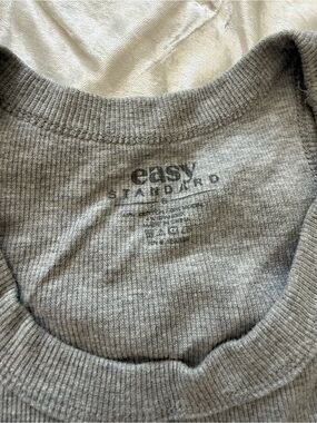 Easy Standard Women's Gray Ribbed Tank Top
